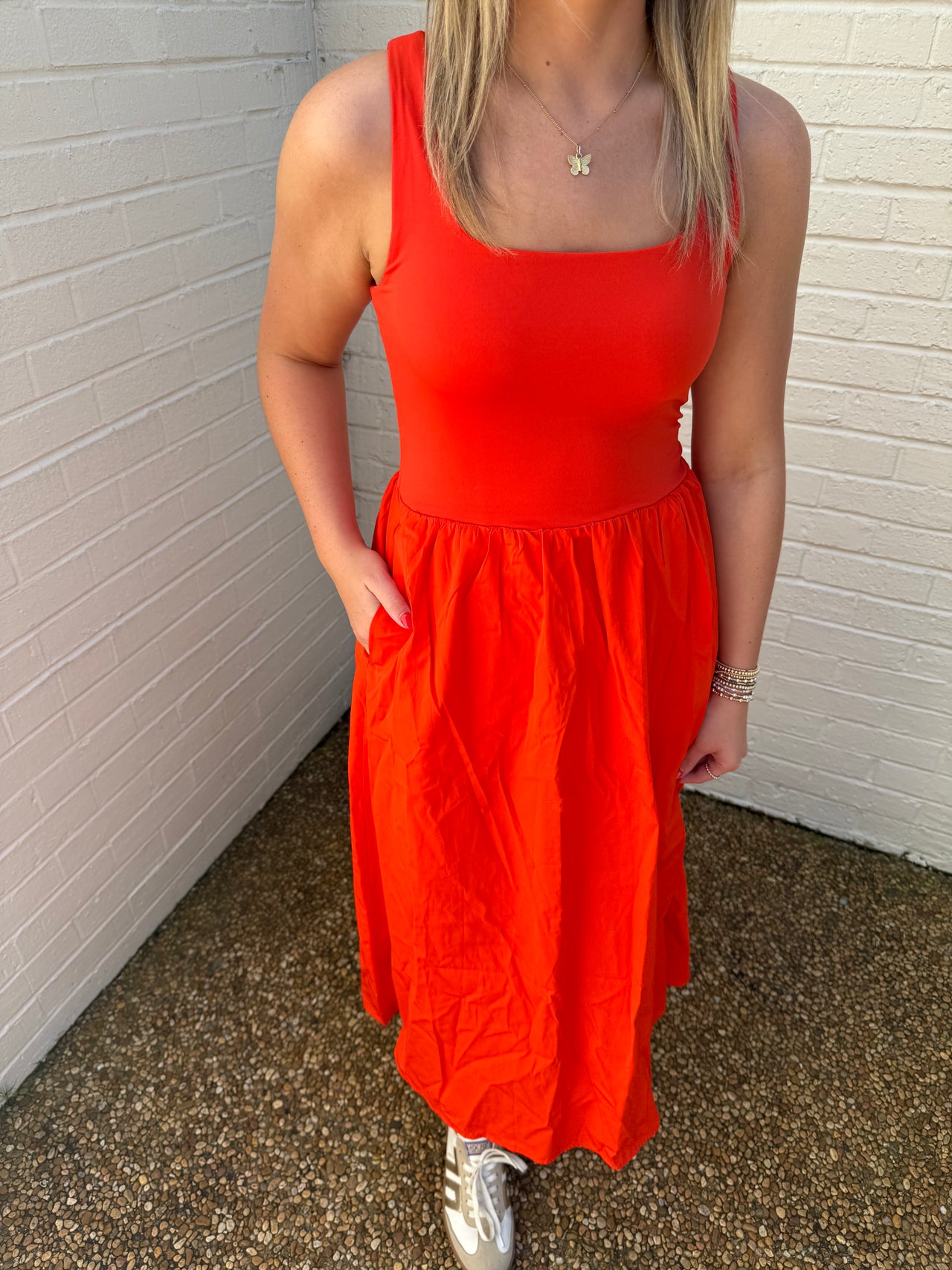 Smooth Jersey Scoop Neck Tank Midi Dress | Spanx Spanx