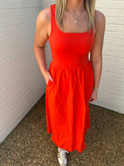 Smooth Jersey Scoop Neck Tank Midi Dress | Spanx Spanx