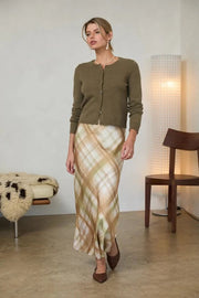 Grove Bias Midi Skirt Skies are Blue