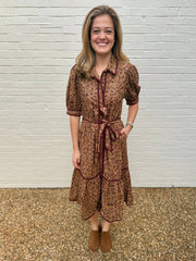 Mackenna Floral Belted Dress THML