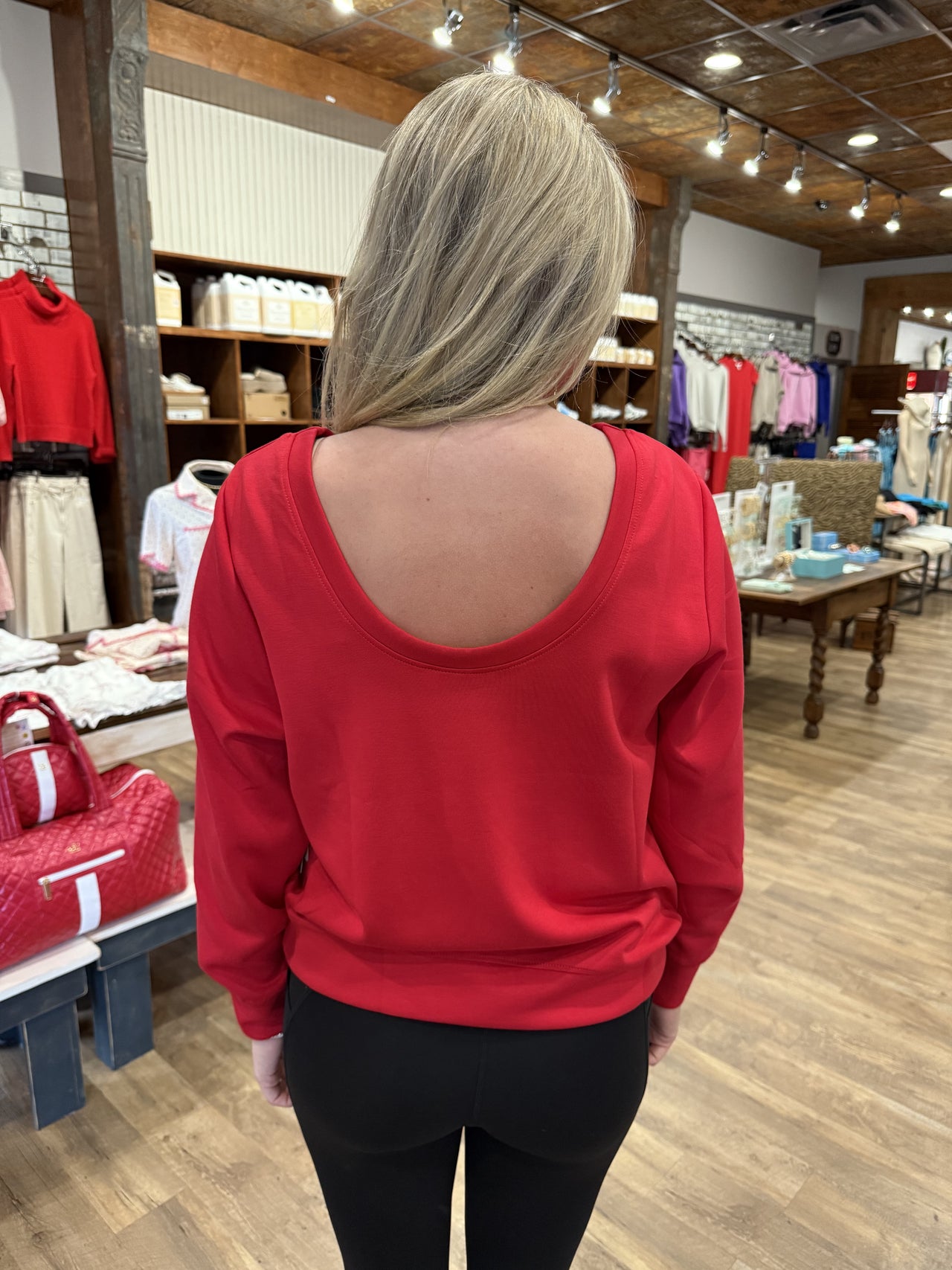 Miva Soft Dip Back Sweatshirt