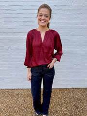 Sophie Smocked Cut Blouse Current Air