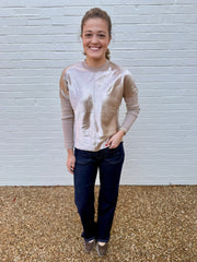 Leslie Long Sleeve Satin Top Current Air