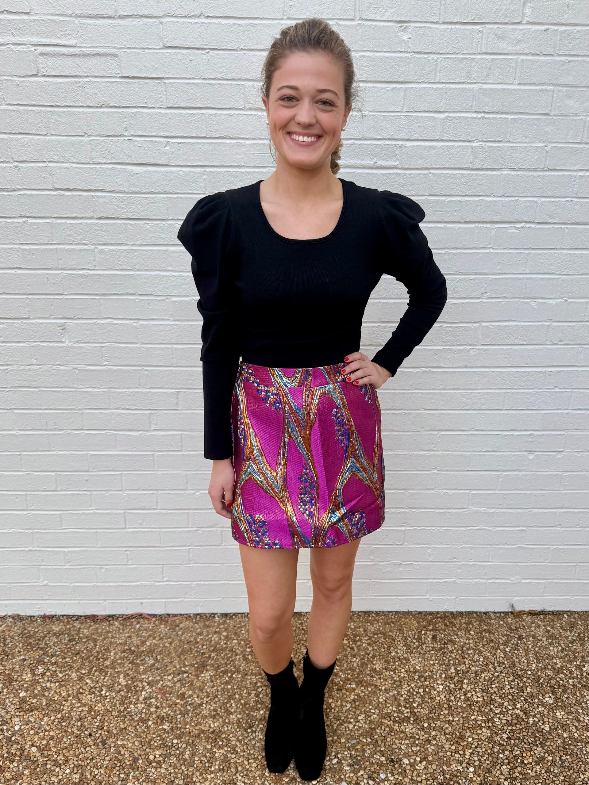 Tinsel Metallic Skirt THML