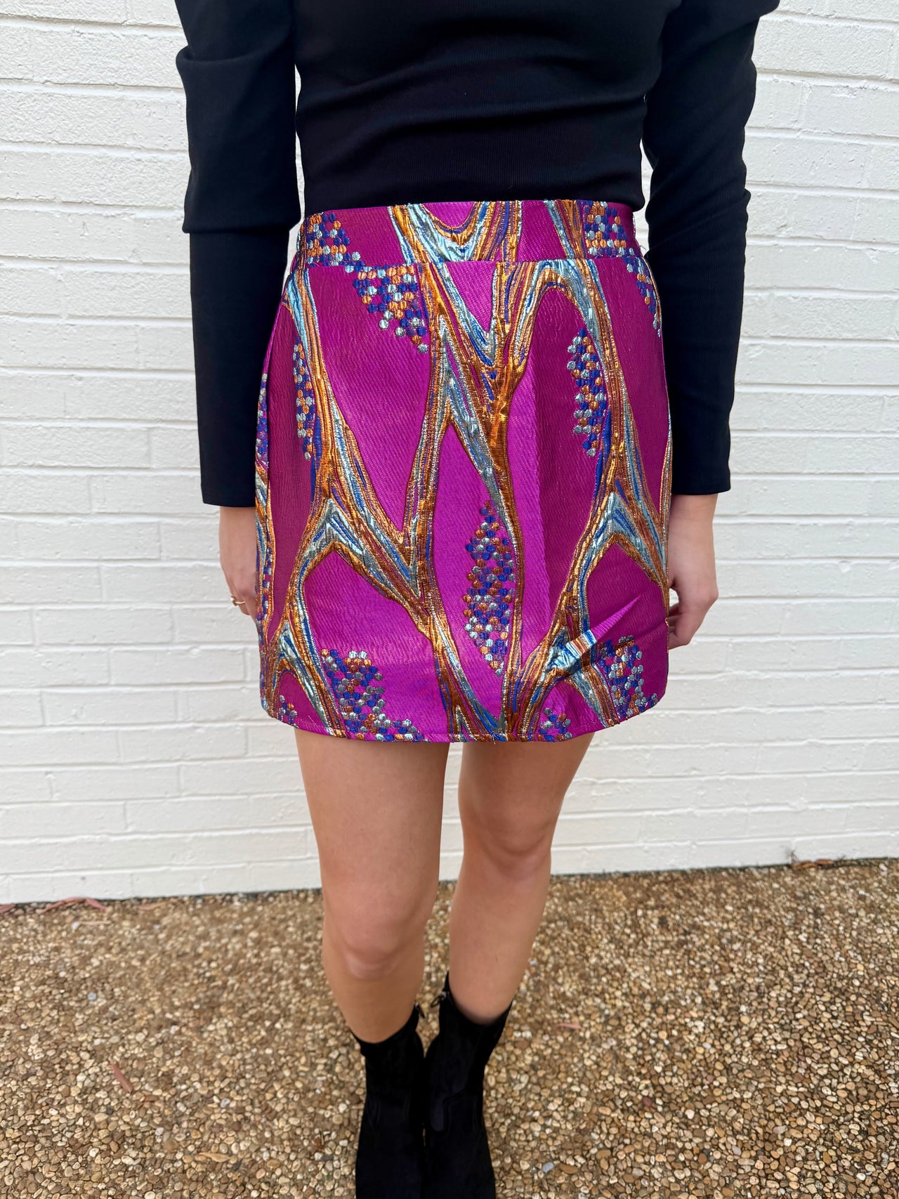 Tinsel Metallic Skirt THML