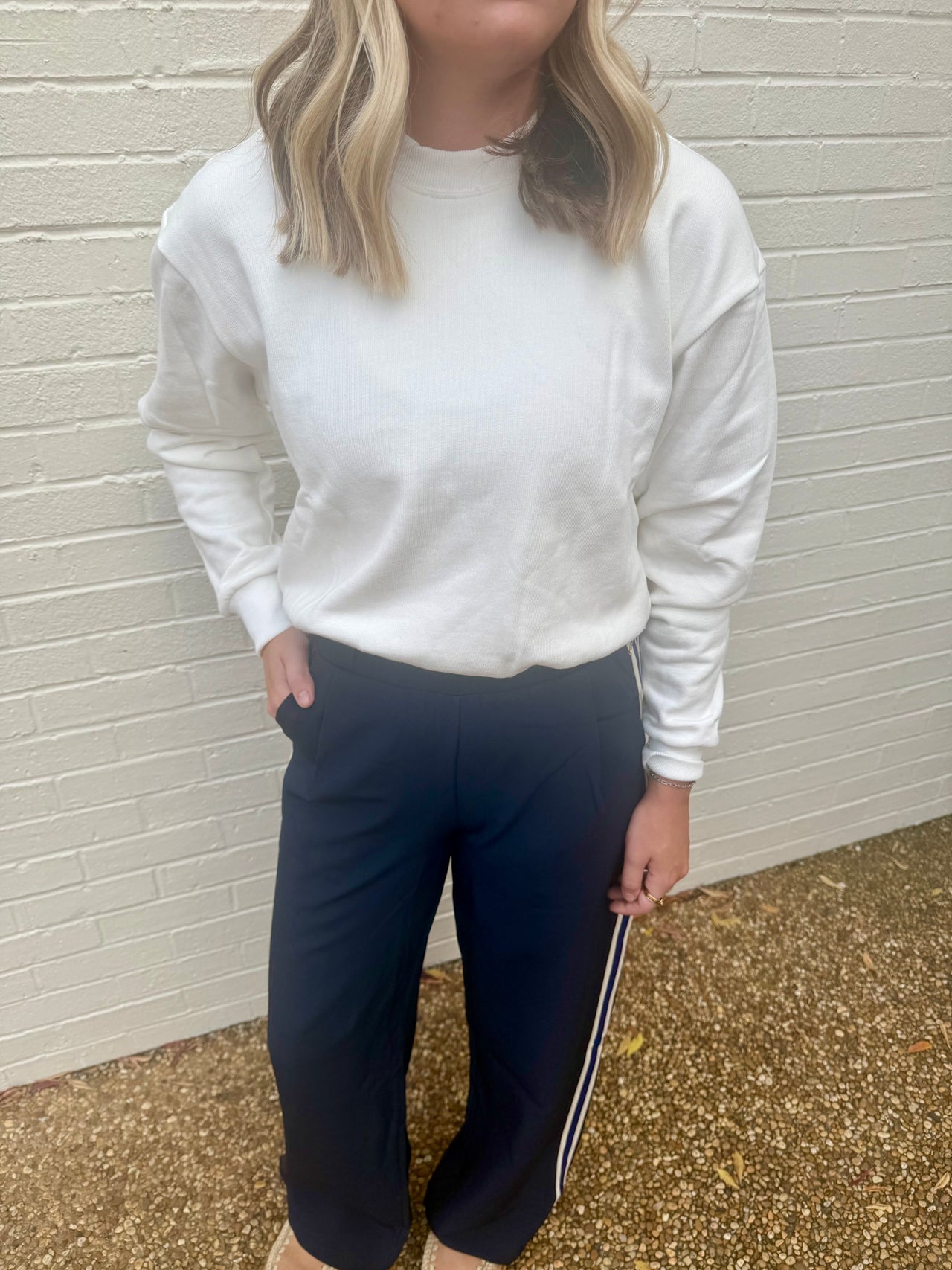 Cozy Bubble Hem Sweatshirt Bishop + Young