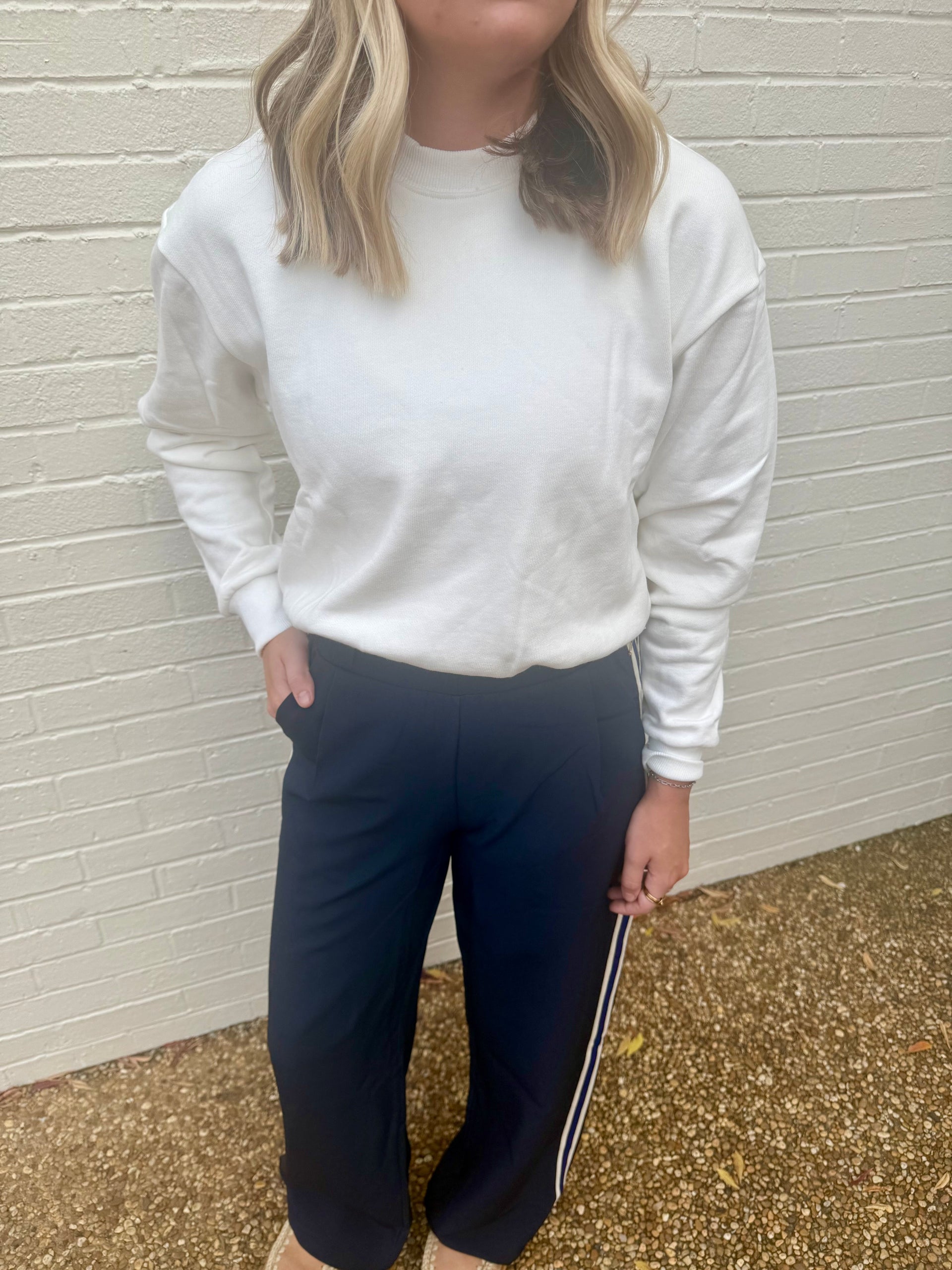 Cozy Bubble Hem Sweatshirt Bishop + Young