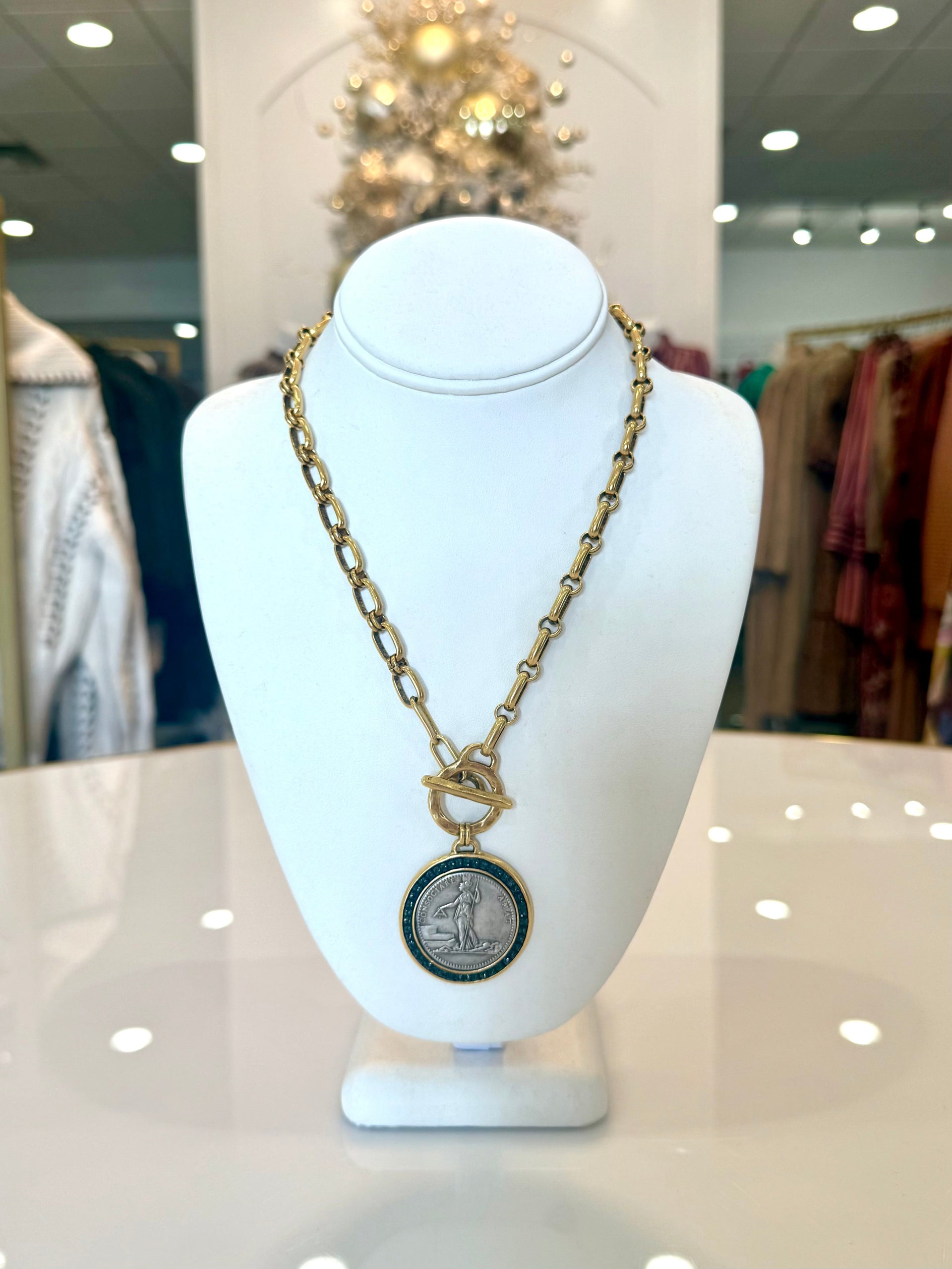 French Revolutionary Coin Necklace Peyton Designs