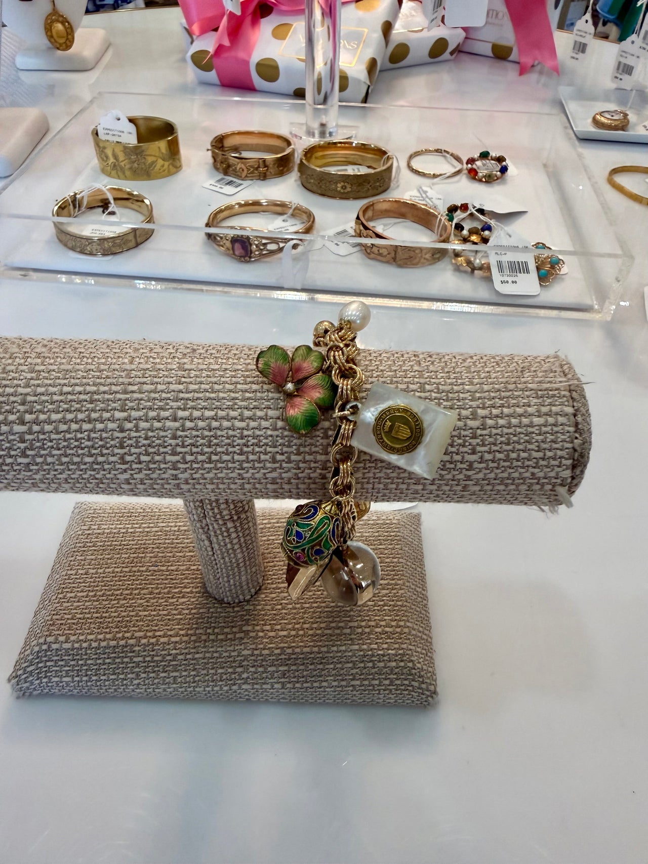 Gold Charm Bracelet M'Liss Curtin