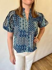 Floral V-Neck Blouse Pinch