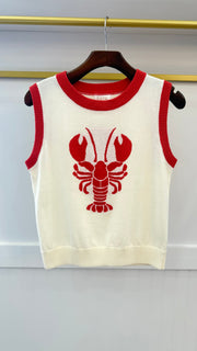 Sleeveless Knit Sweater Top Fate