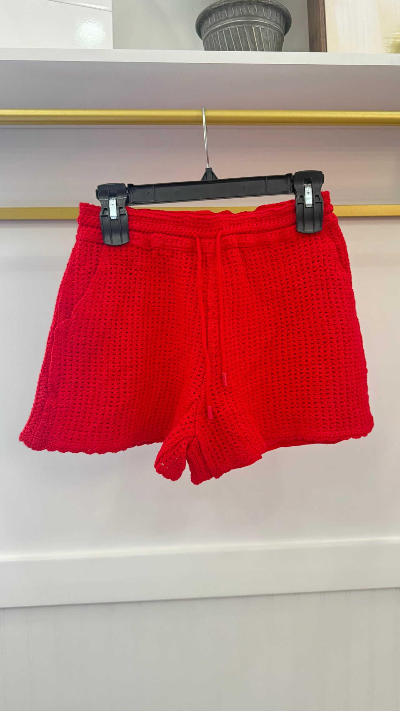 Knit Drawstring Shorts Skies are Blue
