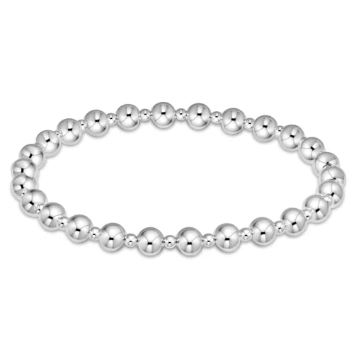 Extends Classic Grateful Pattern 5mm Bead Bracelet - Sterling | enewton