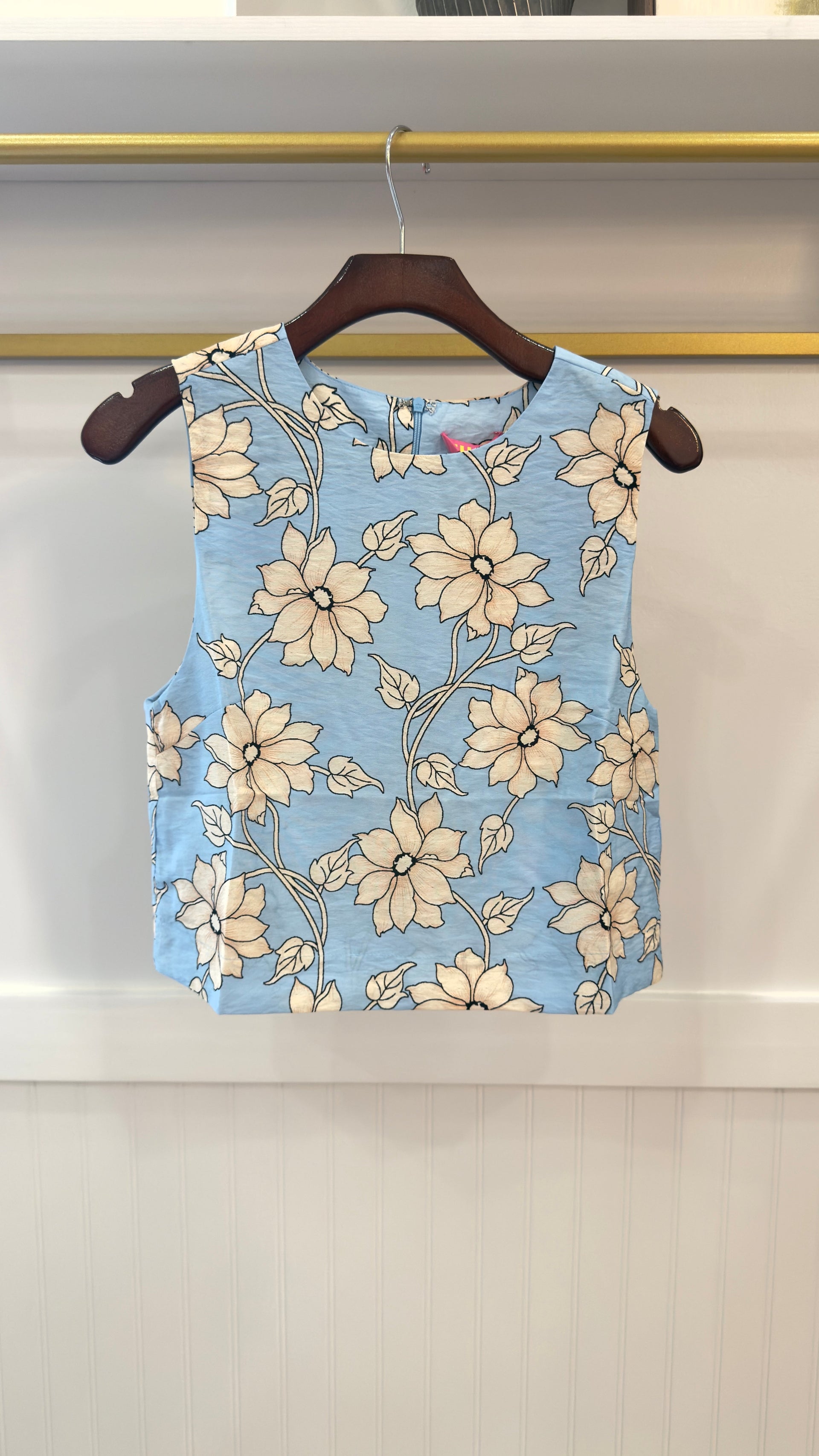 Blue Floral Tank THML