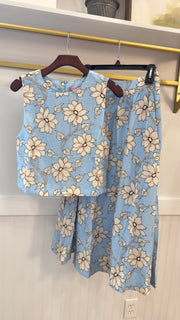 Blue Floral Tank THML