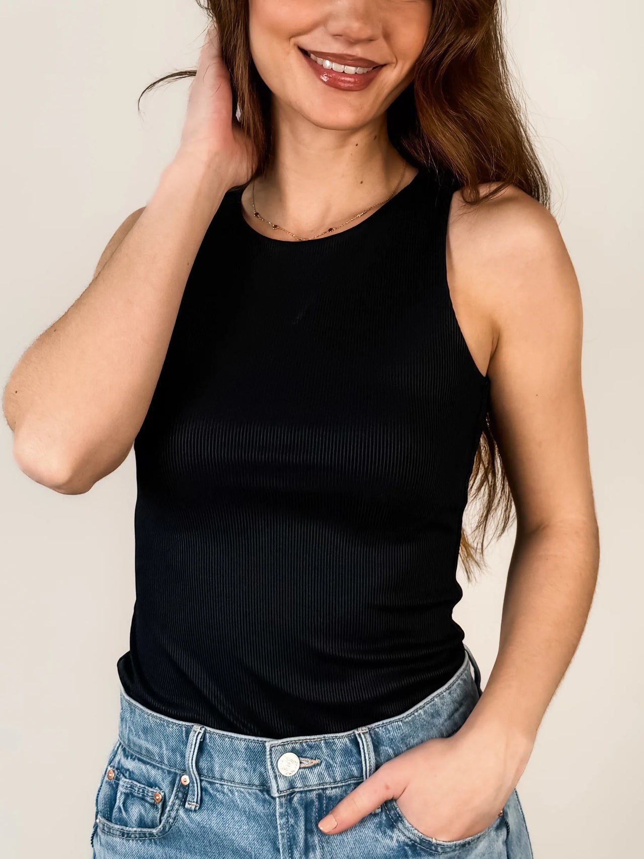 Maria Ribbed Tank Top