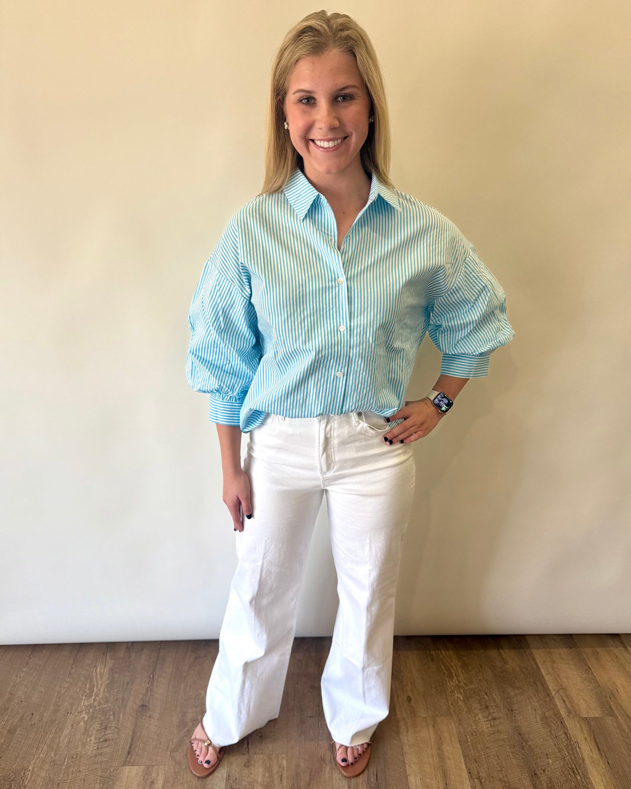 Striped Button Down Shirt