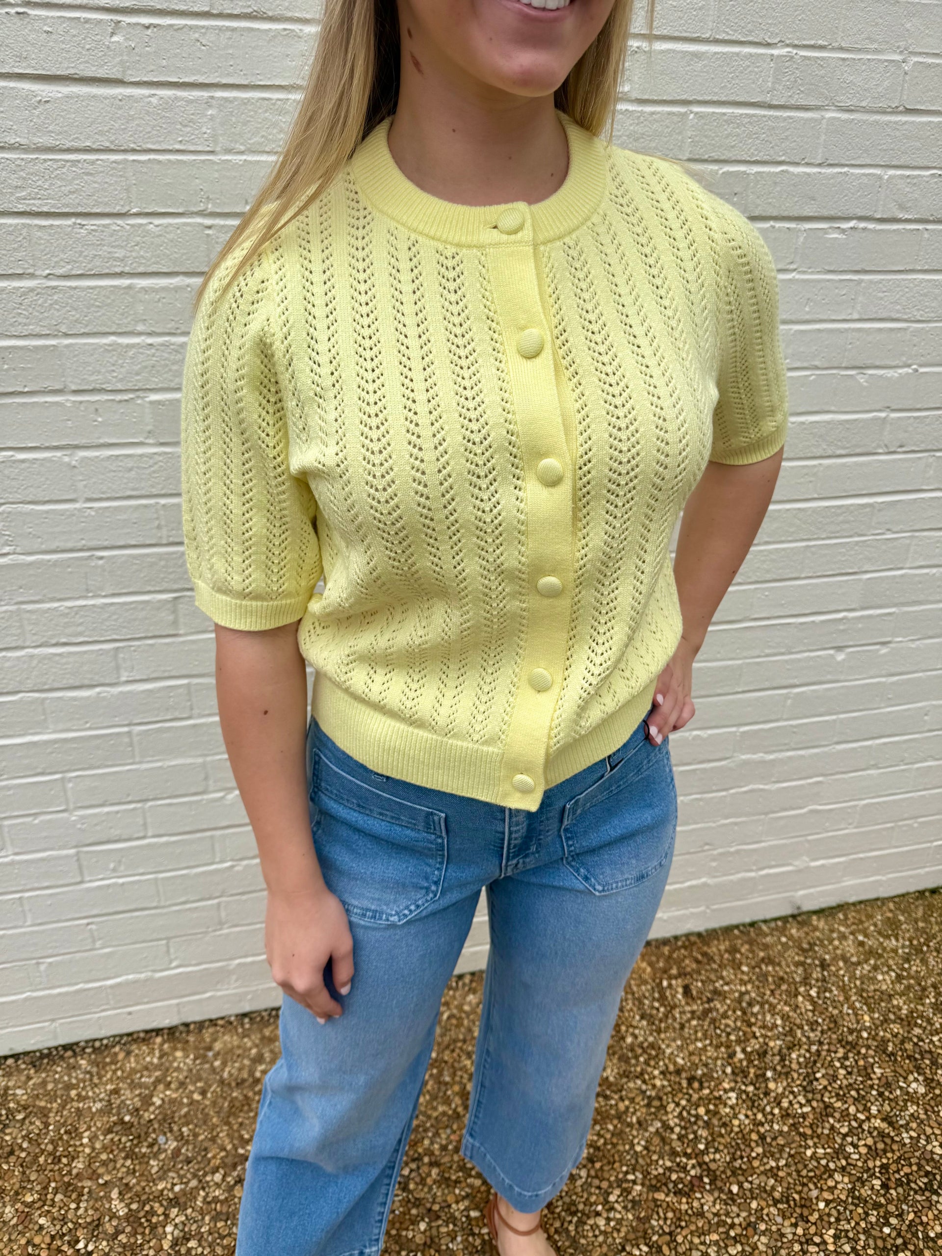 Madison Short Sleeve Sweater Top THML