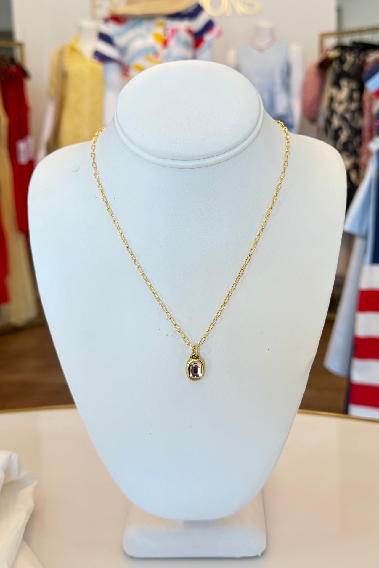 Small Diamond Charm Necklace Peyton Designs