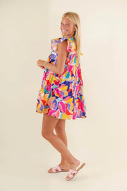 Poplin Tiered Dress Meet Me in Santorini