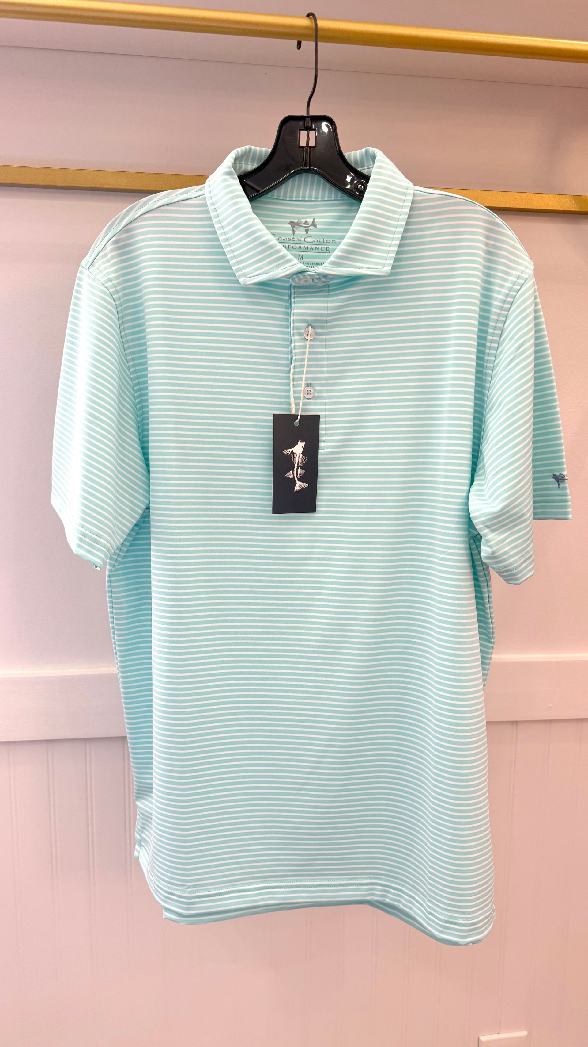Men's Performance Wide Stripe Polos | Coastal Cotton Coastal Cotton