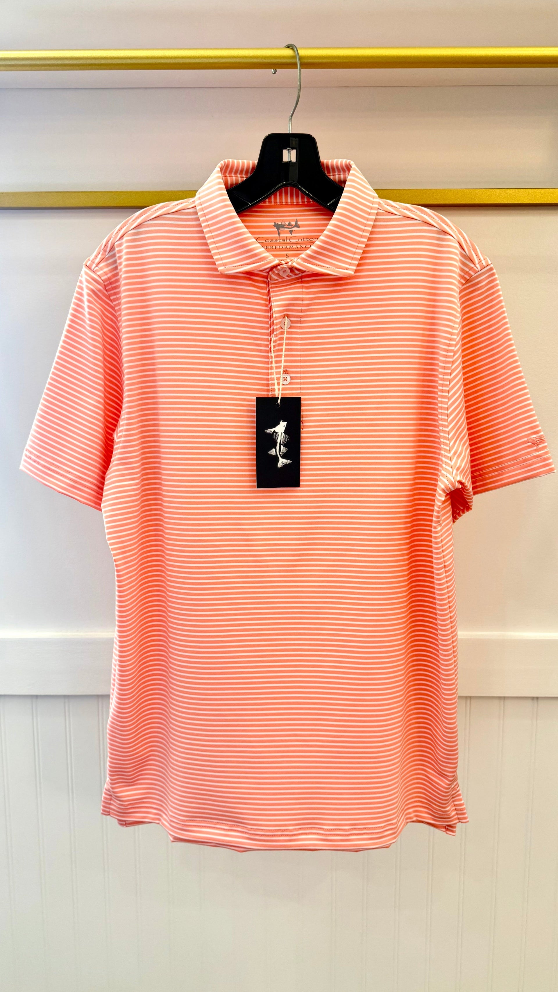 Men's Performance Wide Stripe Polos | Coastal Cotton Coastal Cotton