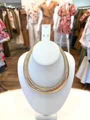 Omega Chain Choker Necklace Set Golden Stella