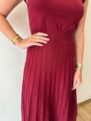 SLEEVLESS KNIT MAXI DRESS THML