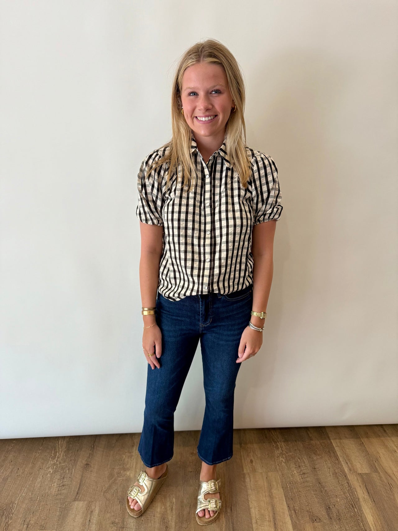 LAUREL GINGHAM TOP Bishop + Young