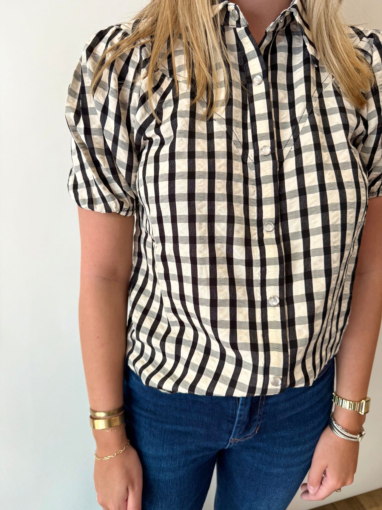 LAUREL GINGHAM TOP Bishop + Young