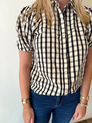 LAUREL GINGHAM TOP Bishop + Young