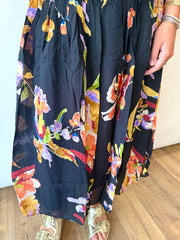 LONG FLORAL SKIRT THML