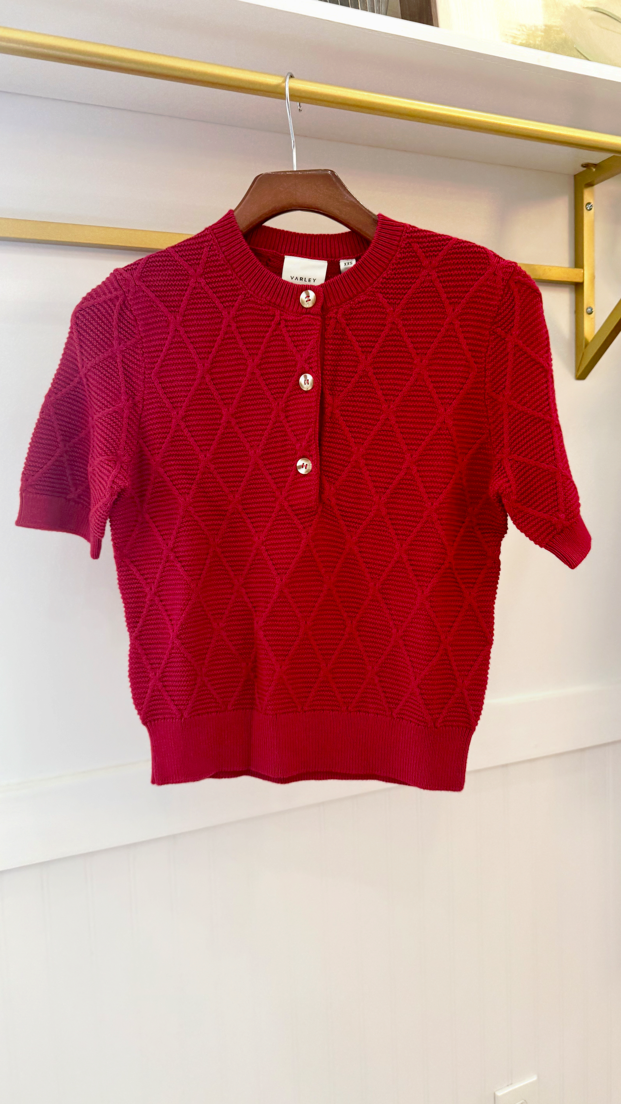 Merryn Diamond Knit Top Varley