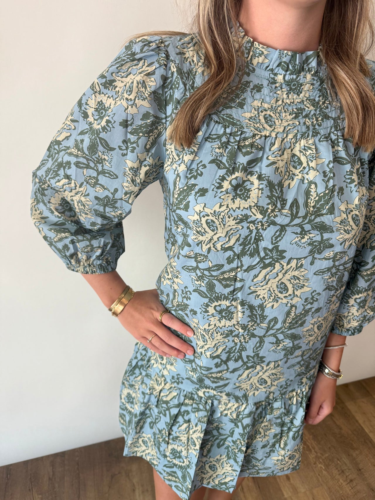 PRINT TIERED DRESS THML