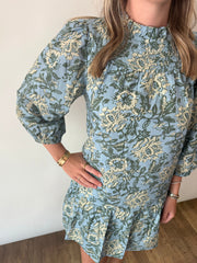 PRINT TIERED DRESS THML