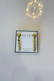 Heart Stud Drop Earrings Peyton Designs