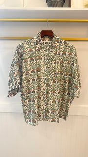 Mia Short Sleeve Floral Print Top Entro