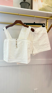 Topstitched Tank Top Ciebon