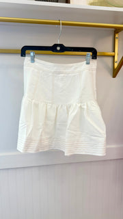 Topstitched Peplum Skirt Ciebon