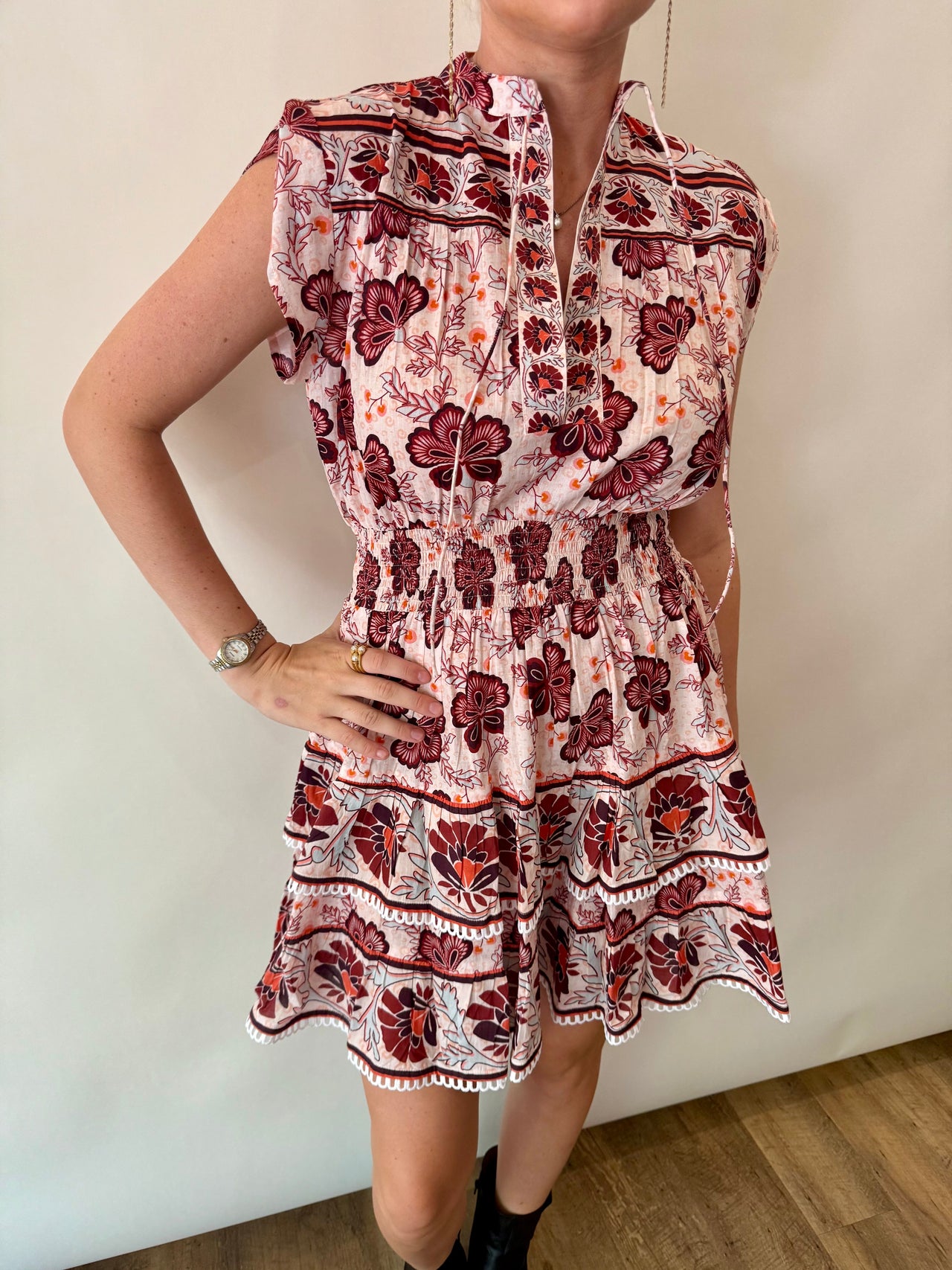 Poppy Mini Floral Dress Bindu