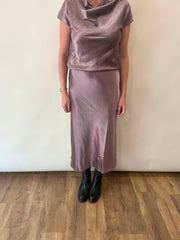 Silk Straight Skirt Current Air