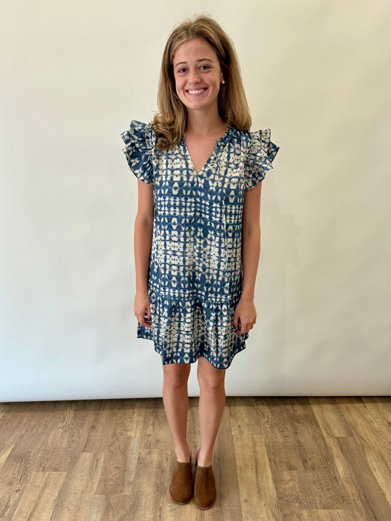 Ruffle Sleeve Mini Dress Pinch