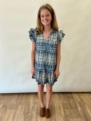 Ruffle Sleeve Mini Dress Pinch