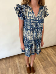 Ruffle Sleeve Mini Dress Pinch