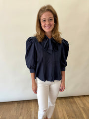 Tie Quarter Sleeve Top Pinch