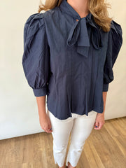 Tie Quarter Sleeve Top Pinch