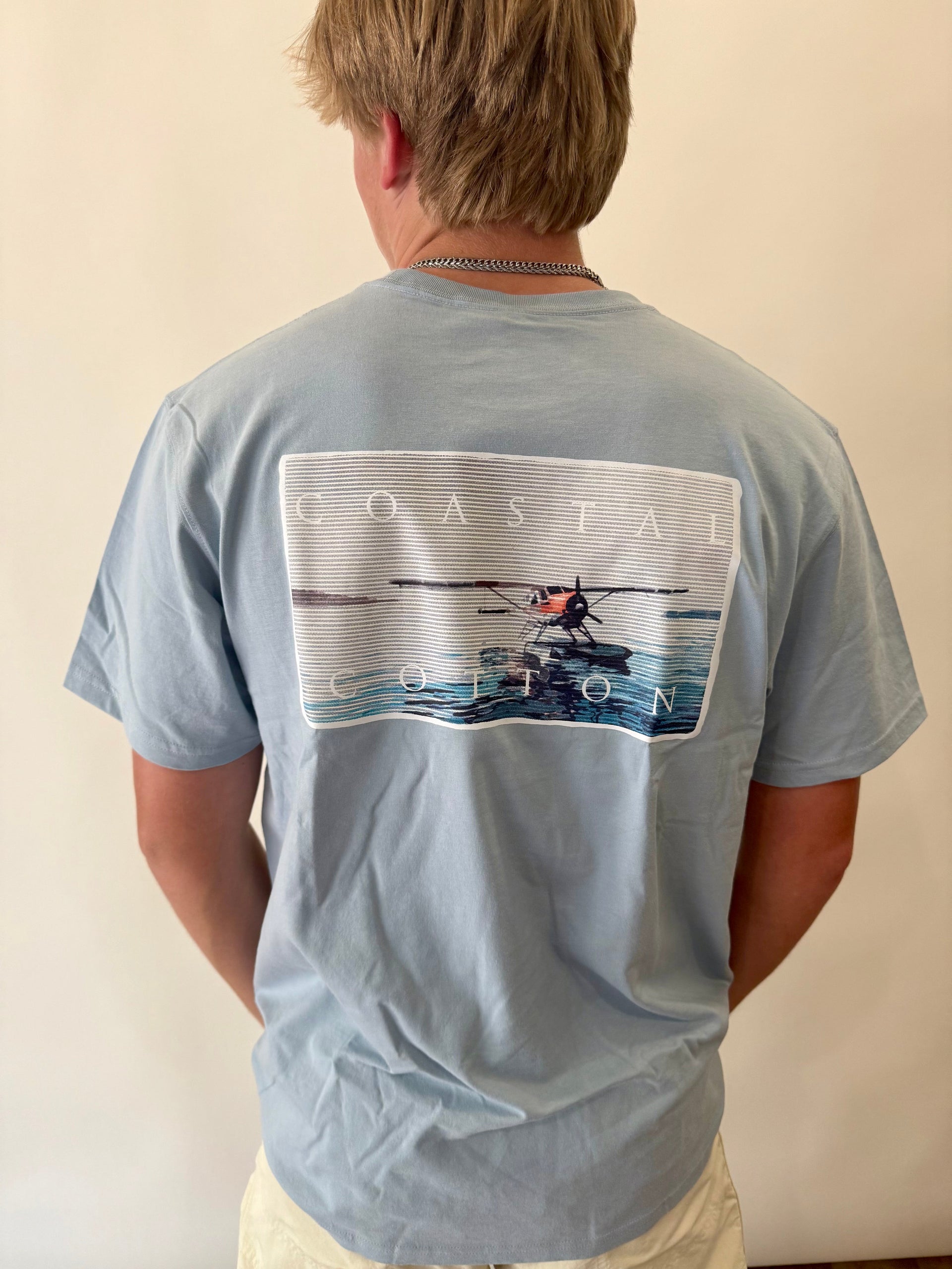 Seasplane Short Sleeve T-Shirt | Coastal Cotton Coastal Cotton
