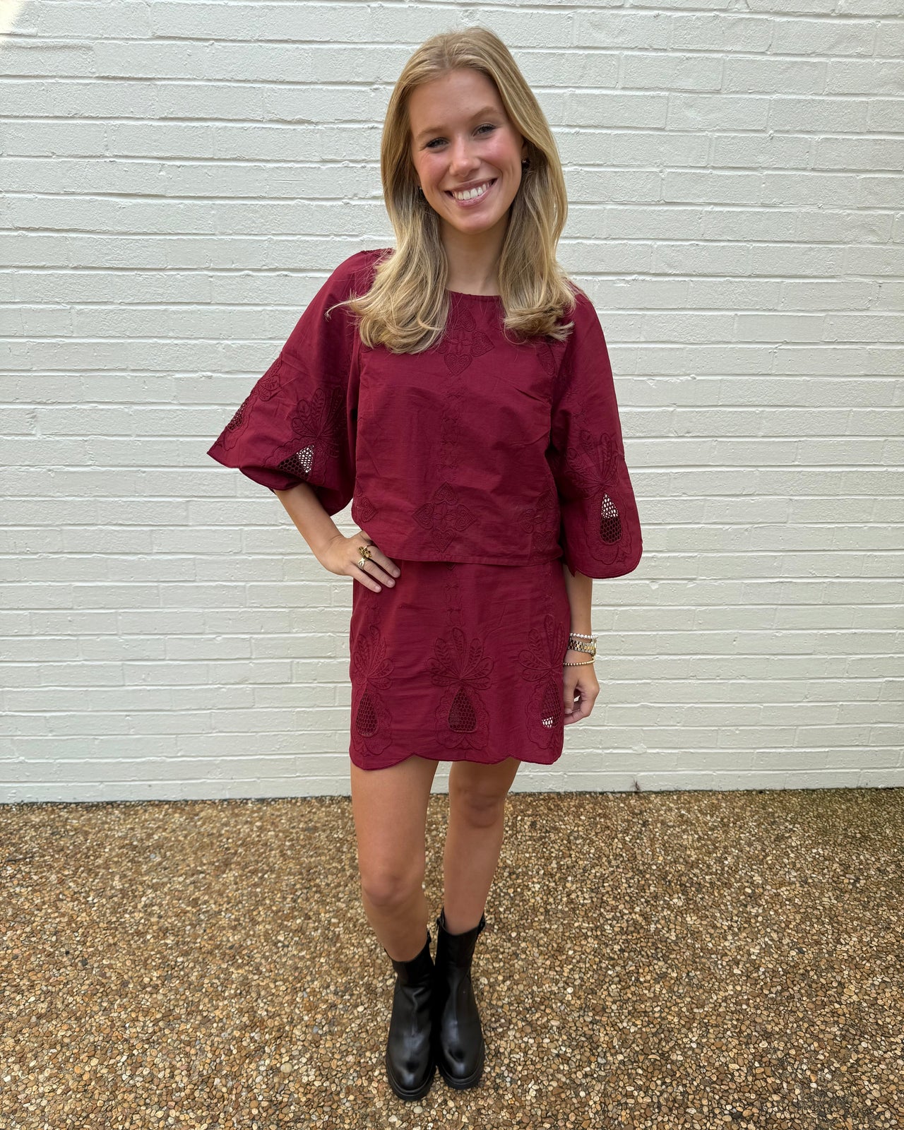 Roxanne Embroidered Top Ciebon