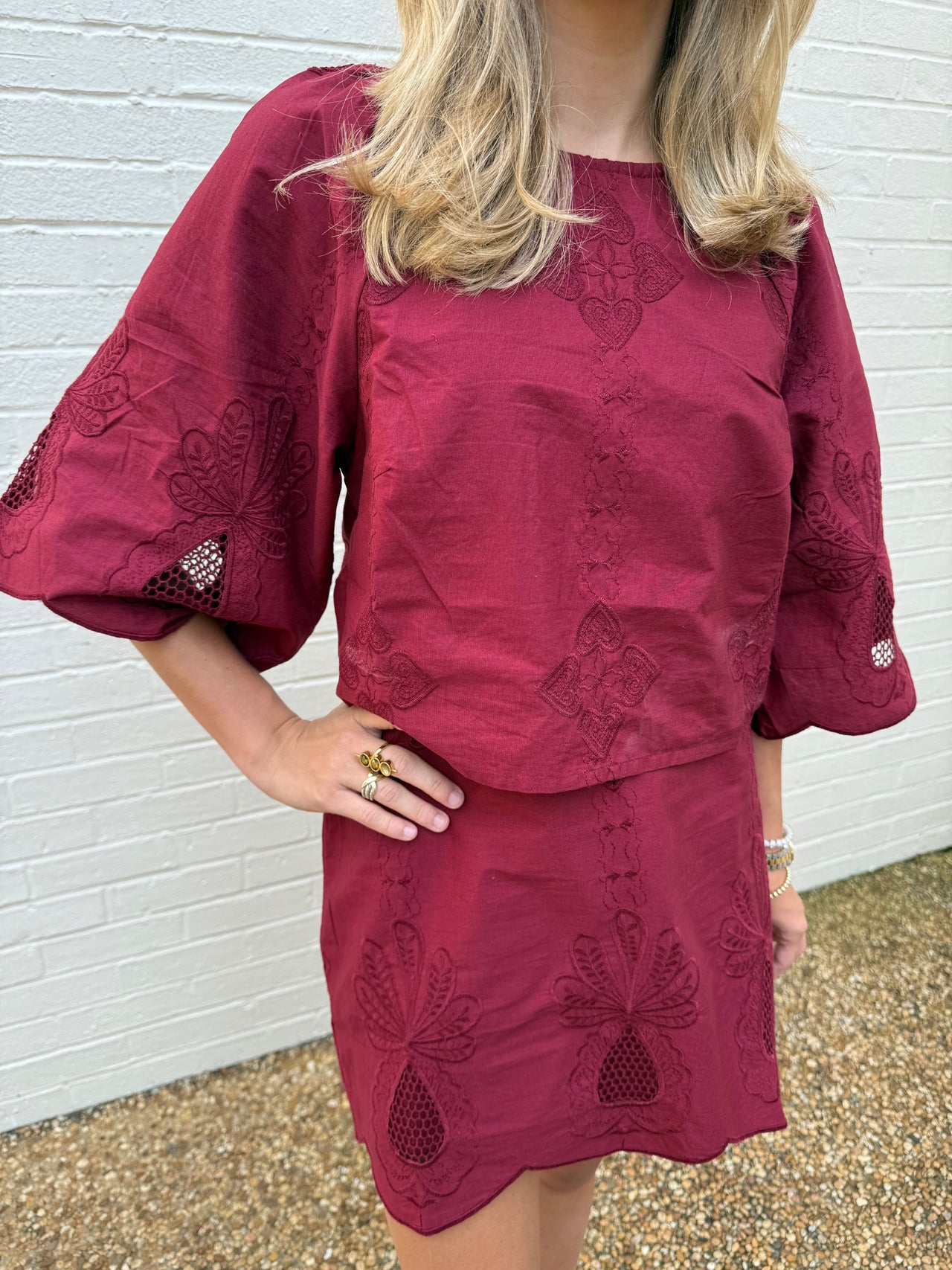 Roxanne Embroidered Top Ciebon