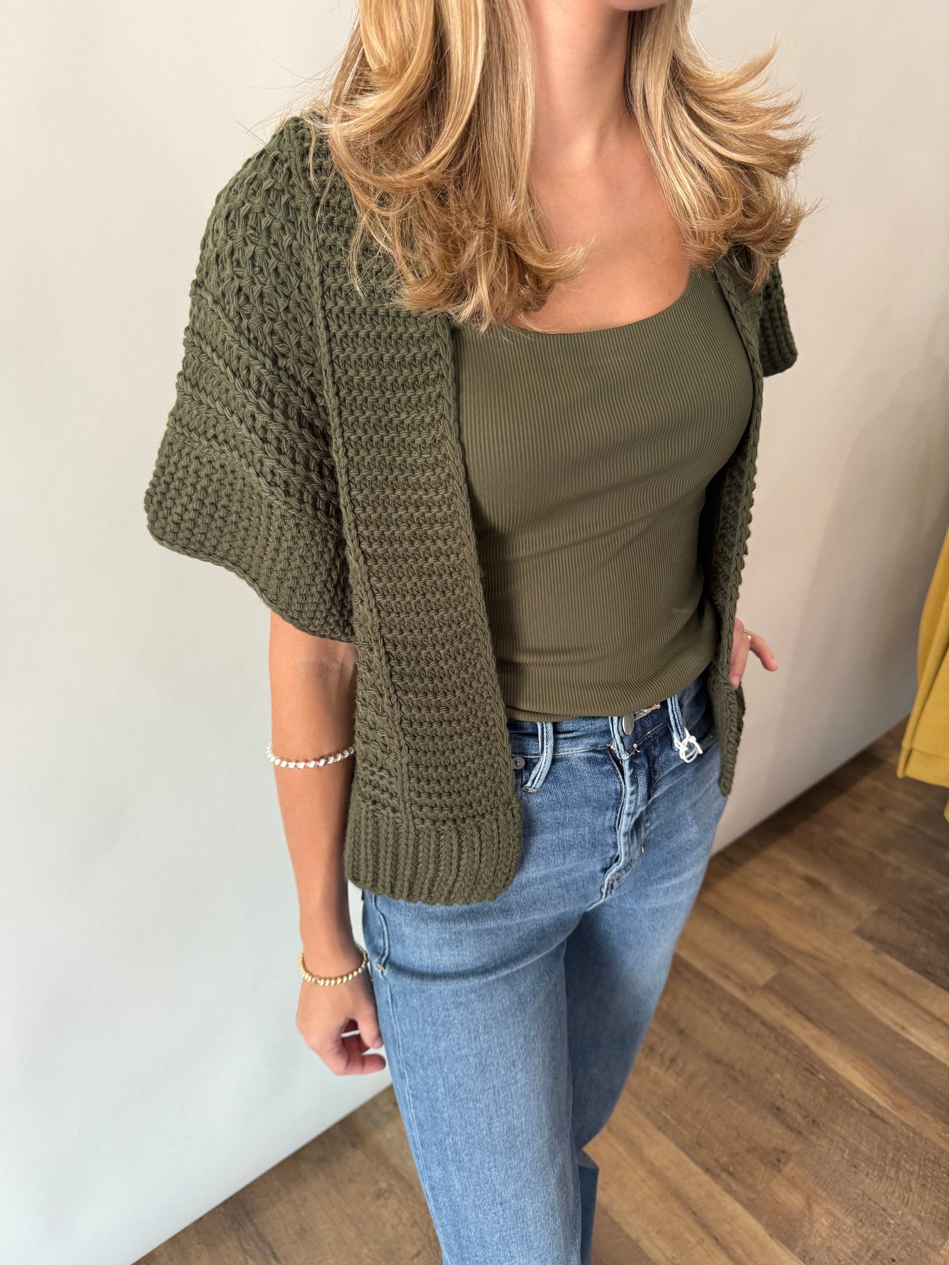 Knit Overthrow Cardigan Astrid